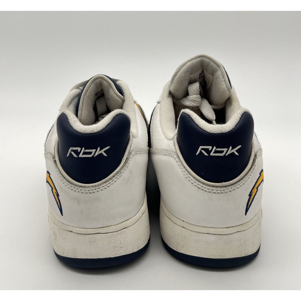 VTG Reebok NFL San Diego Chargers  Football Sneakers Athletic Shoes  Men Sz 12 - Picture 6 of 9